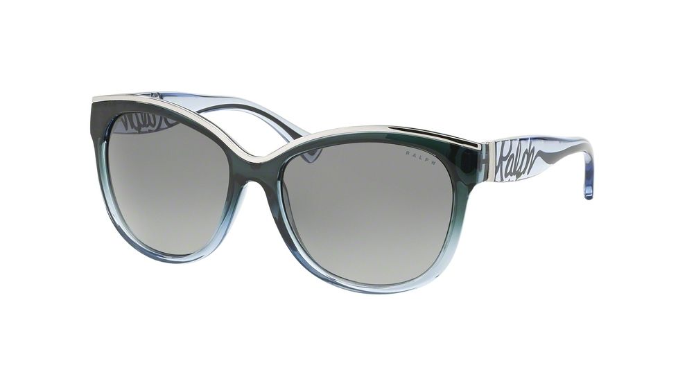 Ralph RA5178 RA5178 Bifocal Prescription Sunglasses RA5178-123011-56 - Lens Diameter 56 mm, Frame Color Black Grey Gradient