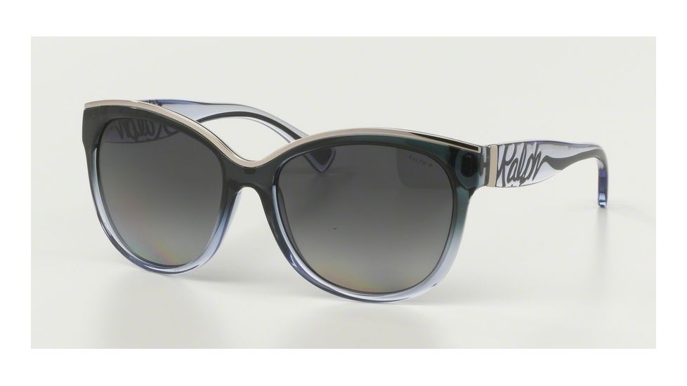 Ralph RA5178 RA5178 Bifocal Prescription Sunglasses RA5178-1230T3-56 - Lens Diameter 56 mm, Frame Color Black Grey Gradient