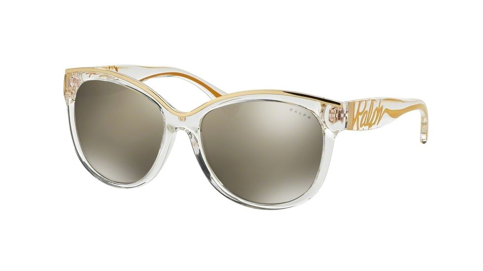 Ralph RA5178 RA5178 Bifocal Prescription Sunglasses RA5178-591-28-56 - Lens Diameter 56 mm, Frame Color Crystal