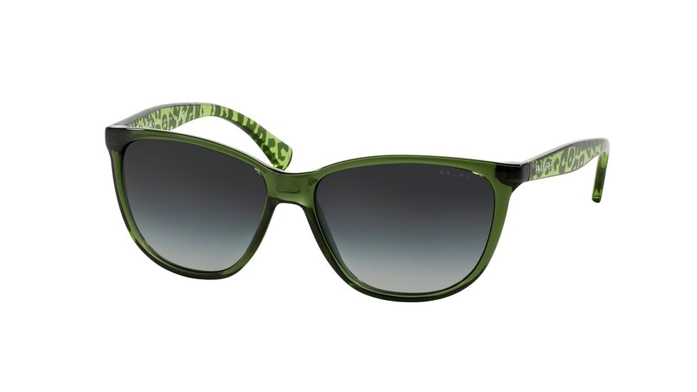 Ralph RA5179 Progressive Prescription Sunglasses RA5179-125811-56 - Lens Diameter 56 mm, Frame Color Green Translucent