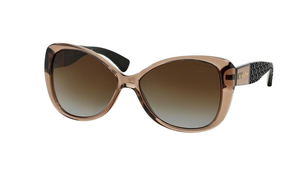 Ralph RA5180 RA5180 Progressive Prescription Sunglasses RA5180-1031T5-58 - Lens Diameter 58 mm, Frame Color Brown