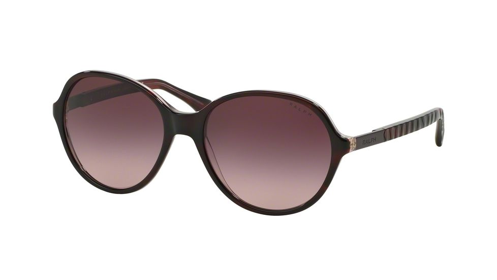 Ralph RA5187 Single Vision Prescription Sunglasses RA5187-13148H-57 - Lens Diameter 57 mm, Frame Color Burgundy Horn