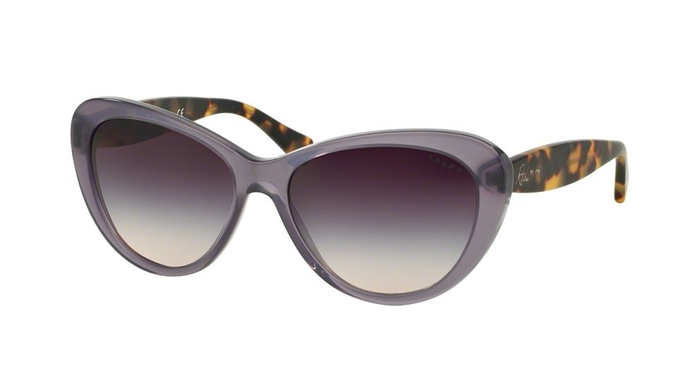 Ralph RA5189 Single Vision Prescription Sunglasses RA5189-137434-56 - Lens Diameter 56 mm, Frame Color Plum/Satin Spotty Tortoise