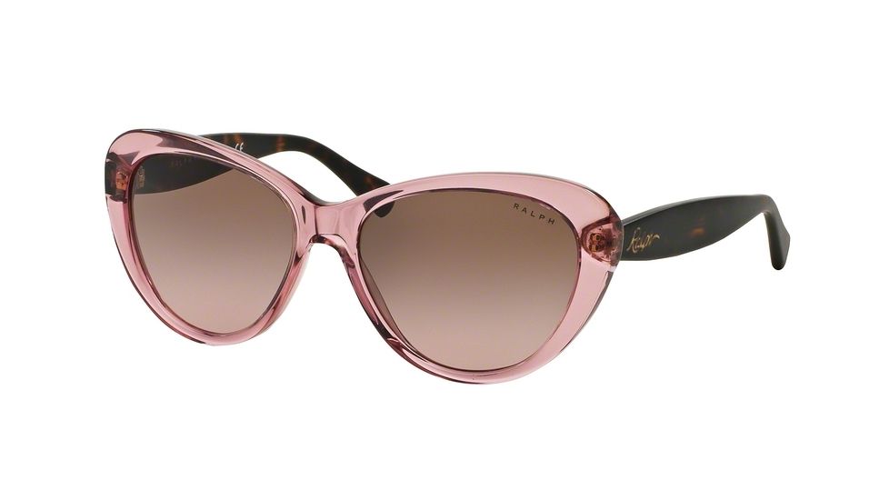 Ralph RA5189 Single Vision Prescription Sunglasses RA5189-137614-56 - Lens Diameter 56 mm, Frame Color Wine/Satin Dark Tortoise