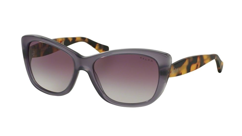 Ralph RA5190 Single Vision Prescription Sunglasses RA5190-137434-56 - Lens Diameter 56 mm, Frame Color Plum/Satin Spotty Tortoise
