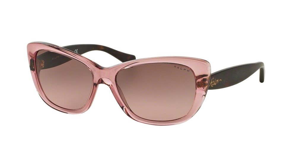 Ralph RA5190 Single Vision Prescription Sunglasses RA5190-137614-56 - Lens Diameter 56 mm, Frame Color Wine/Satin Dark Tortoise