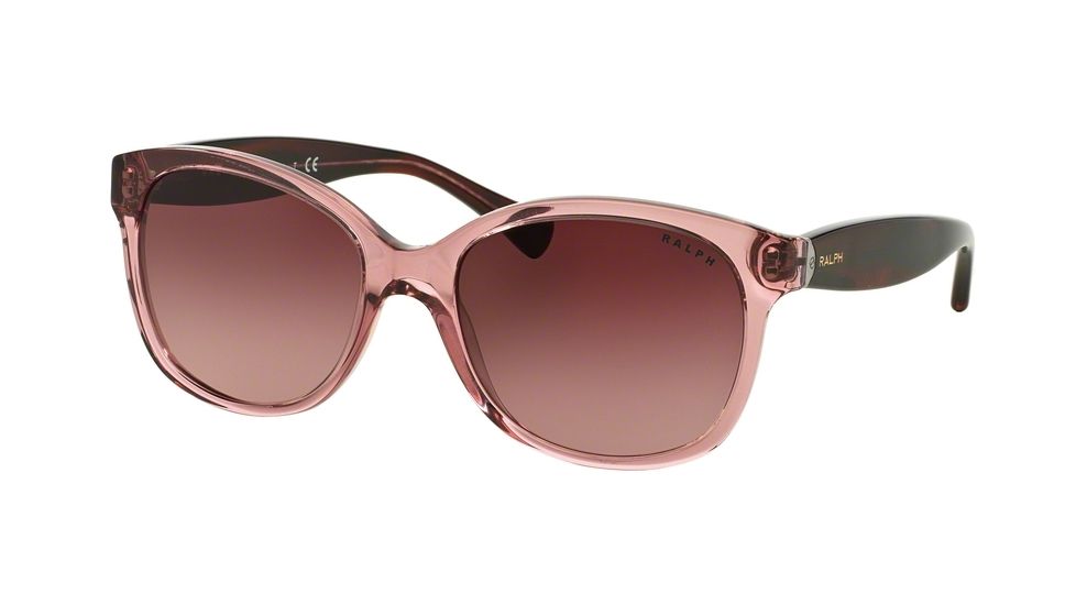 Ralph RA5191 Bifocal Prescription Sunglasses RA5191-13818H-55 - Lens Diameter 55 mm, Frame Color Translucent Wine/Burgundy Horn