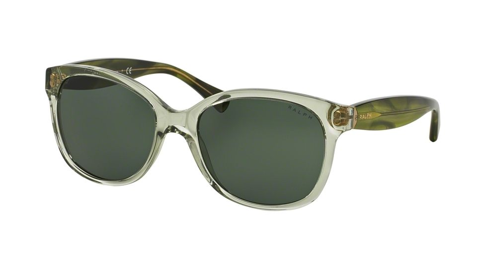 Ralph RA5191 Bifocal Prescription Sunglasses RA5191-138271-55 - Lens Diameter 55 mm, Frame Color Trans Lt Olive/Olive Horn