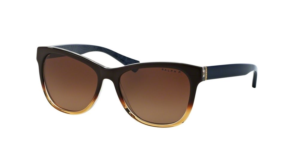 Ralph RA5196 Bifocal Prescription Sunglasses RA5196-1444T5-54 - Lens Diameter 54 mm, Frame Color Brown Gradient/navy Bandana