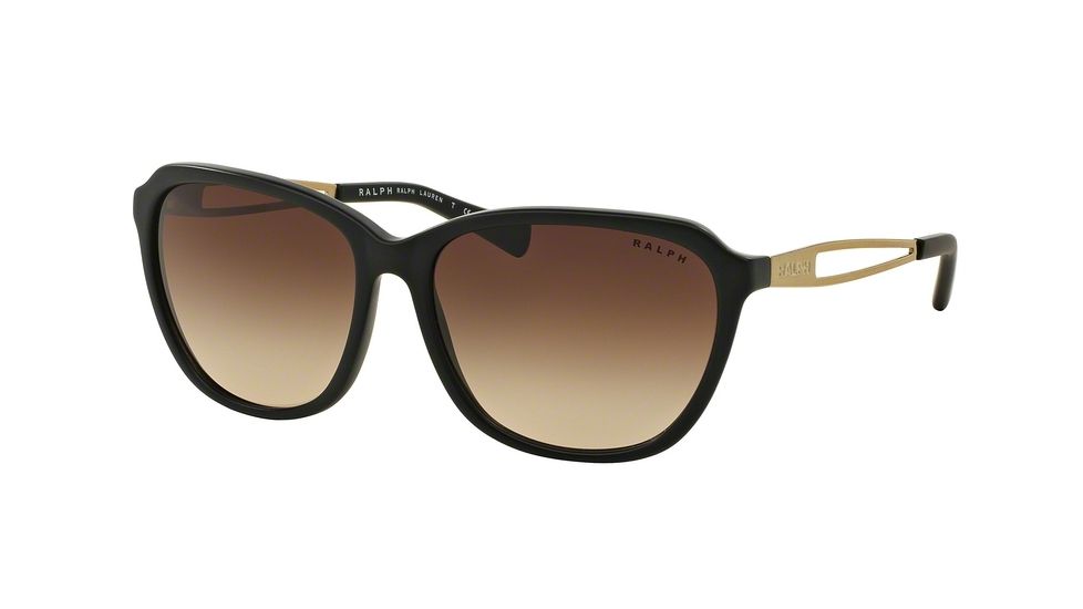 Ralph RA5199 Progressive Prescription Sunglasses RA5199-145113-57 - Lens Diameter 57 mm, Frame Color Matte Black/Gold