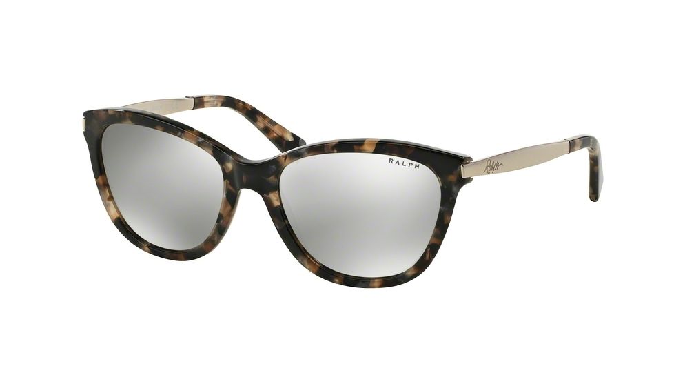 Ralph RA5201 Single Vision Prescription Sunglasses RA5201-14556G-54 - Lens Diameter 54 mm, Frame Color Brown Marble/silver