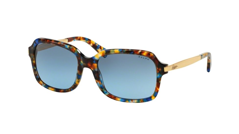 Ralph RA5202 Progressive Prescription Sunglasses RA5202-145917-55 - Lens Diameter 55 mm, Frame Color Blue Tortoise/gold