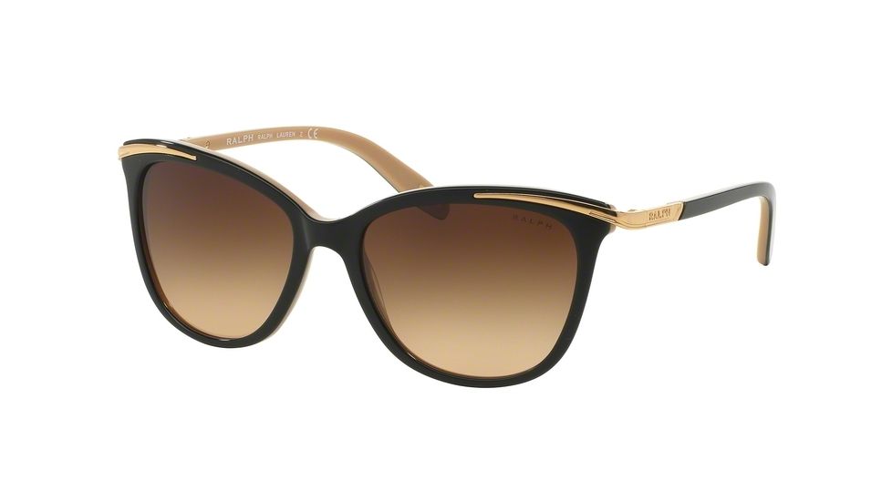 Ralph RA5203 Progressive Prescription Sunglasses RA5203-109013-54 - Lens Diameter 54 mm, Frame Color Black Nude