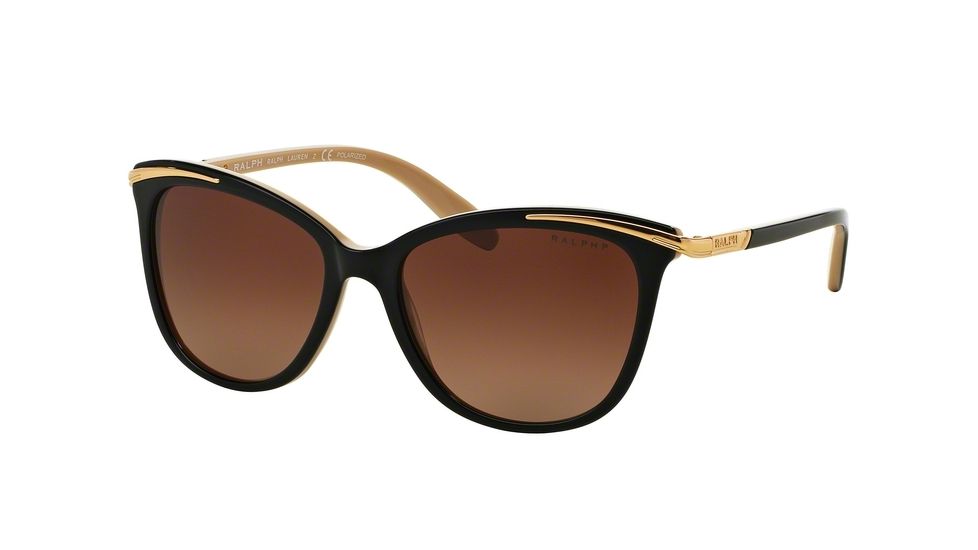 Ralph RA5203 Progressive Prescription Sunglasses RA5203-1090T5-54 - Lens Diameter 54 mm, Frame Color Black Nude