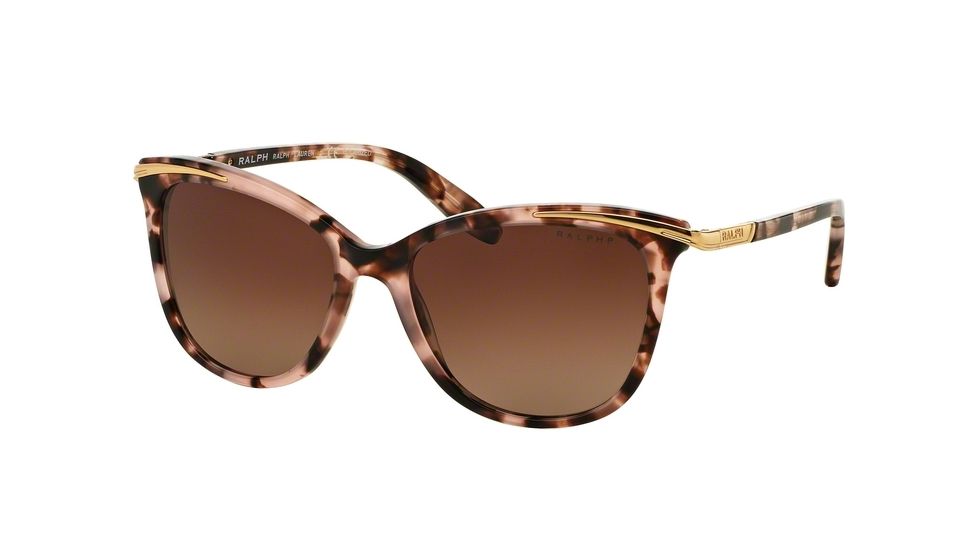 Ralph RA5203 Progressive Prescription Sunglasses RA5203-1463T5-54 - Lens Diameter 54 mm, Frame Color Pink Tortoise