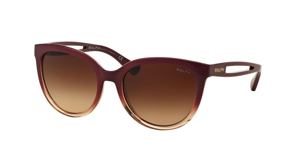 Ralph RA5204 Progressive Prescription Sunglasses RA5204-144913-55 - Lens Diameter 55 mm, Frame Color Berry Gradient/berry