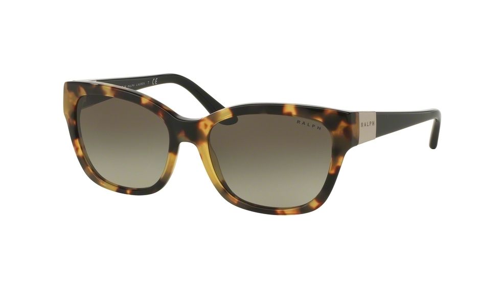 Ralph RA5208 Single Vision Prescription Sunglasses RA5208-15048E-55 - Lens Diameter 55 mm, Frame Color Tokyo Tortoise/Black