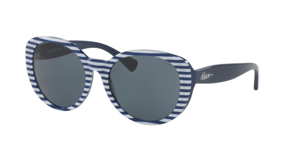 Ralph RA5212 Progressive Prescription Sunglasses RA5212-315887-58 - Lens Diameter 58 mm, Frame Color Navy Stripe/navy