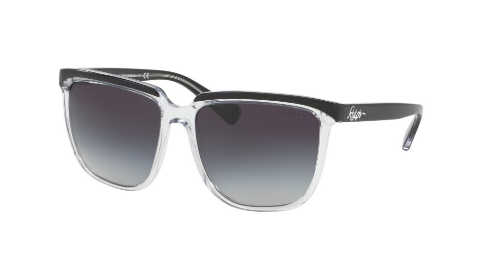 Ralph RA5214 Single Vision Prescription Sunglasses RA5214-316311-58 - Lens Diameter 58 mm, Frame Color Black Crystal