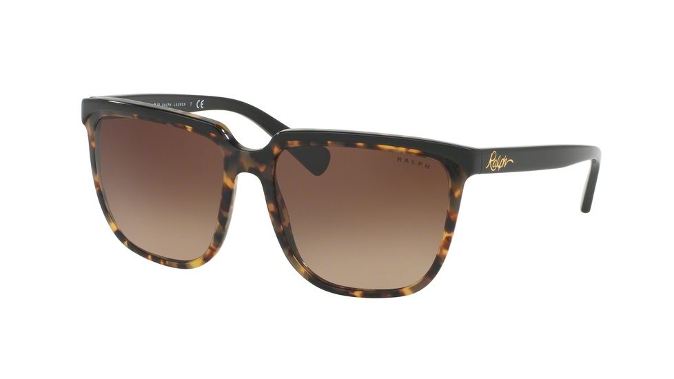 Ralph RA5214 Single Vision Prescription Sunglasses RA5214-316413-58 - Lens Diameter 58 mm, Frame Color Black Tortoise/Black