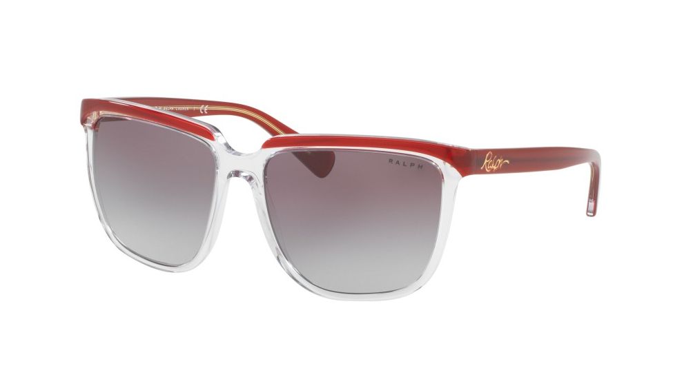 Ralph RA5214 Single Vision Prescription Sunglasses RA5214-316511-58 - Lens Diameter 58 mm, Frame Color Red / Crystal