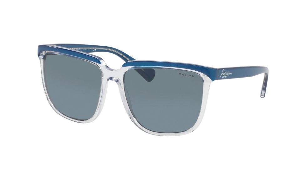 Ralph RA5214 Single Vision Prescription Sunglasses RA5214-316680-58 - Lens Diameter 58 mm, Frame Color Blue Crystal