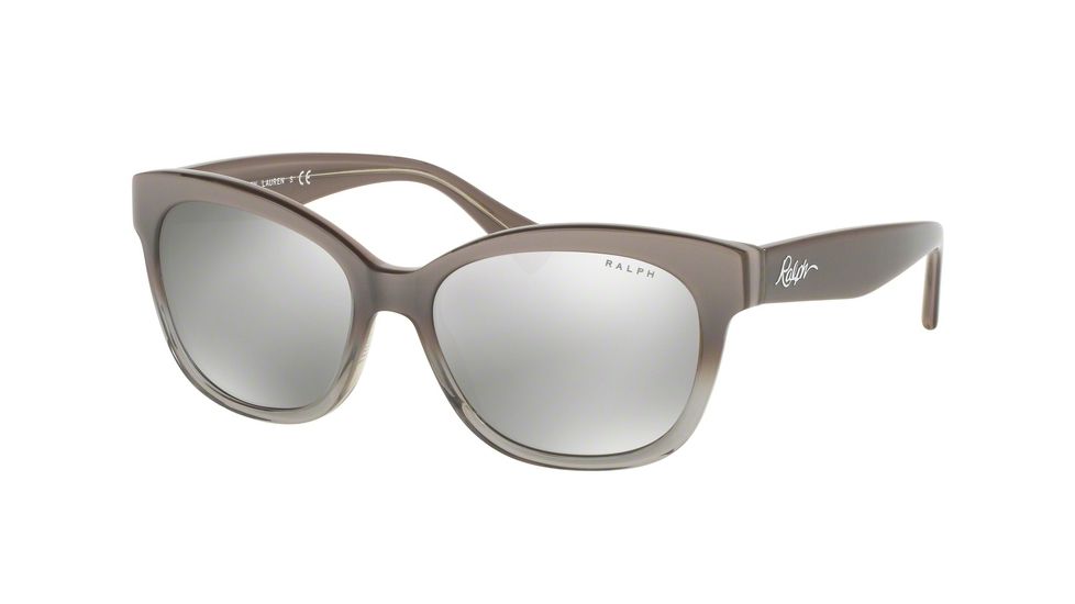Ralph RA5218 Sunglasses 15826G-55 - Grey Gradient/grey Frame, Silver Mirror Lenses