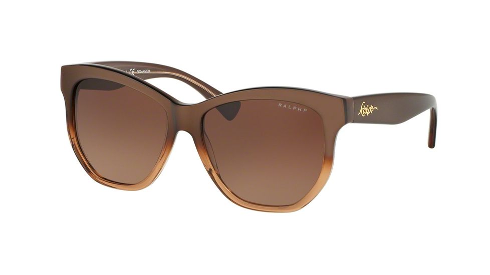Ralph RA5219 Bifocal Prescription Sunglasses RA5219-1581T5-56 - Lens Diameter 56 mm, Frame Color Brown Gradient/brown