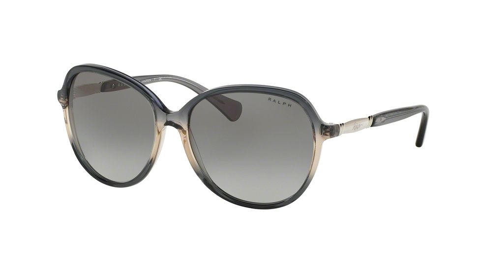 Ralph RA5220 Sunglasses 158411-57 - Smoke Gradient/smoke Frame, Grey Gradient Lenses