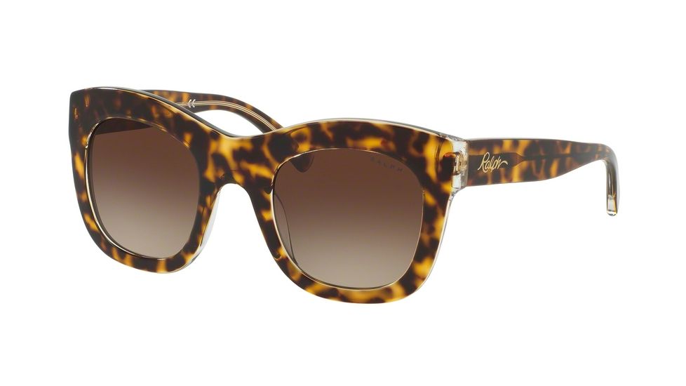 Ralph RA5225 Progressive Prescription Sunglasses RA5225-162913-49 - Lens Diameter 49 mm, Frame Color Tort / Crystal