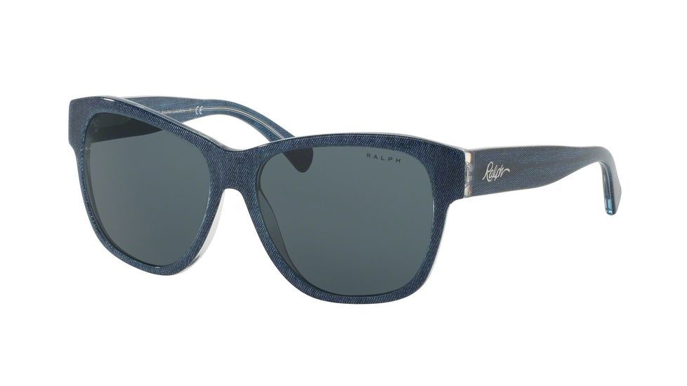 Ralph RA5226 Bifocal Prescription Sunglasses RA5226-163087-56 - Lens Diameter 56 mm, Frame Color Blue Denim Crystal