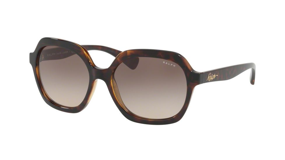 Ralph RA5229 Progressive Prescription Sunglasses RA5229-137813-57 - Lens Diameter 57 mm, Frame Color Dark Tortoise