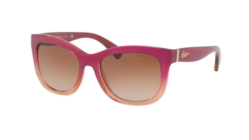 Ralph RA5234 Single Vision Prescription Sunglasses RA5234-167713-53 - Lens Diameter 53 mm, Frame Color Pearl Pink Gradient