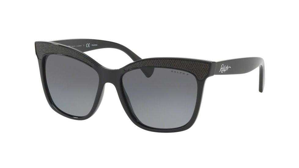 Ralph RA5235 Single Vision Prescription Sunglasses RA5235-1377T3-56 - Lens Diameter 56 mm, Frame Color Black