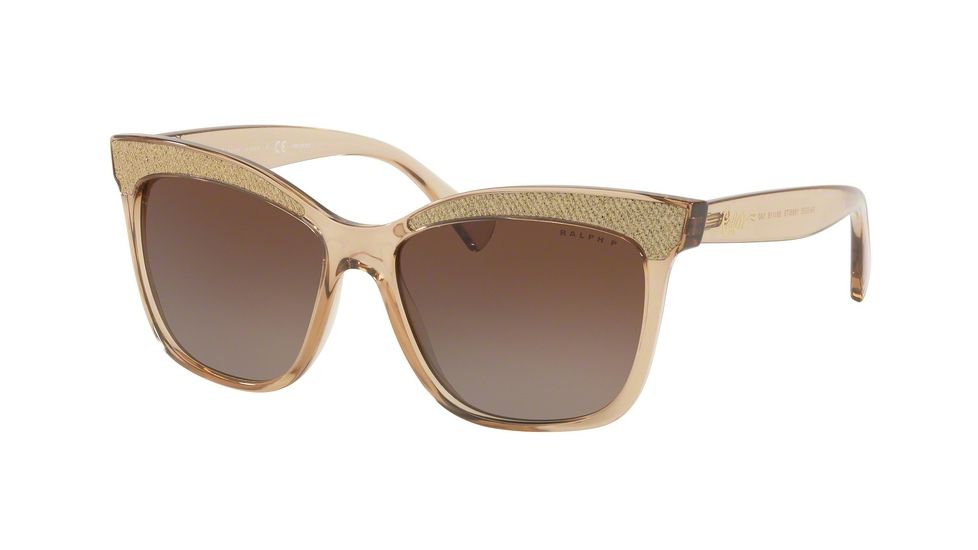 Ralph RA5235 Single Vision Prescription Sunglasses, 56mm, Beige, RA5235-1688T5-56-SV