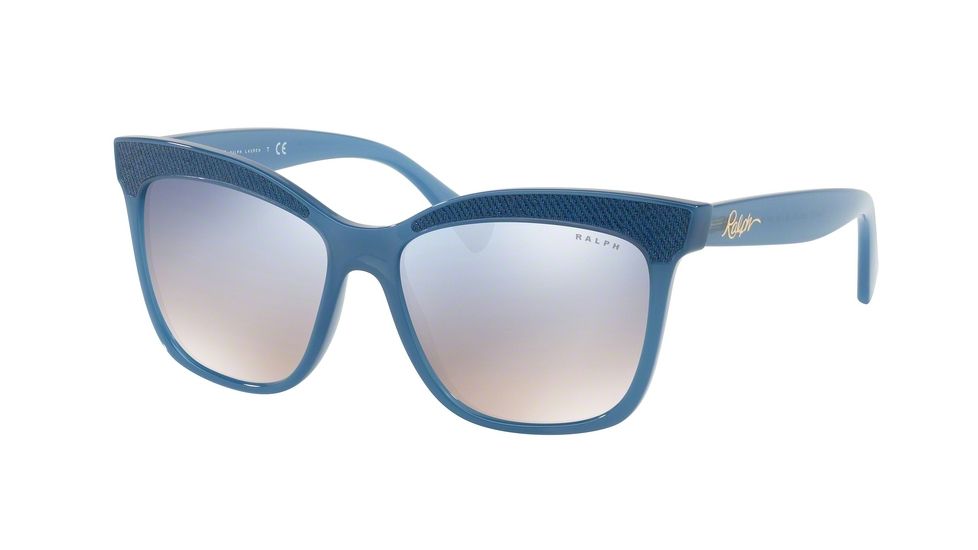 Ralph RA5235 Single Vision Prescription Sunglasses RA5235-16907B-56 - Lens Diameter 56 mm, Frame Color Blue
