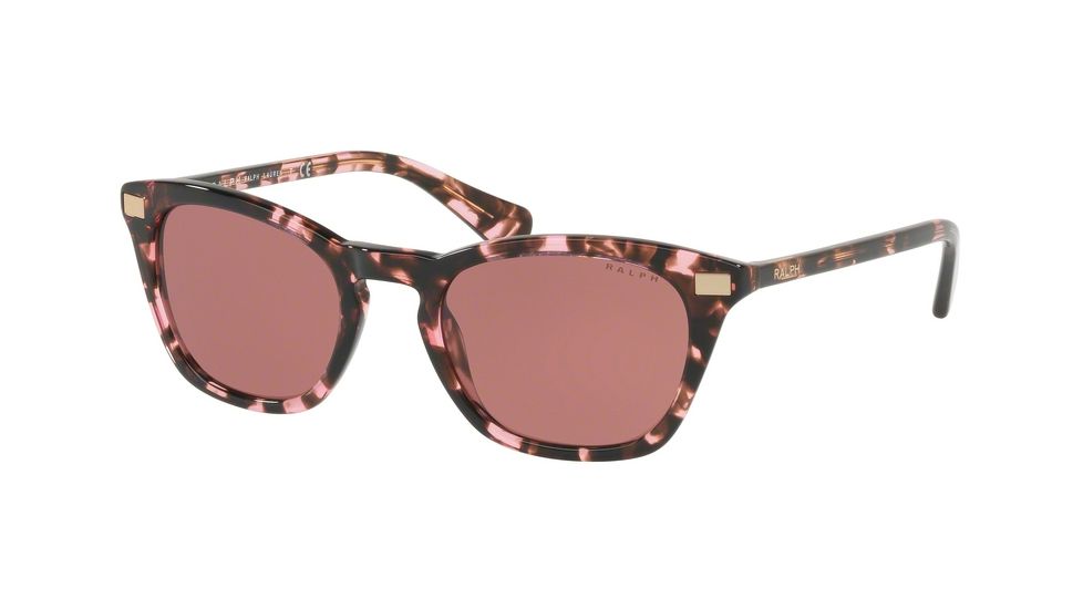 Ralph RA5236 Single Vision Prescription Sunglasses RA5236-169375-51 - Lens Diameter 51 mm, Frame Color Pink Tortoise