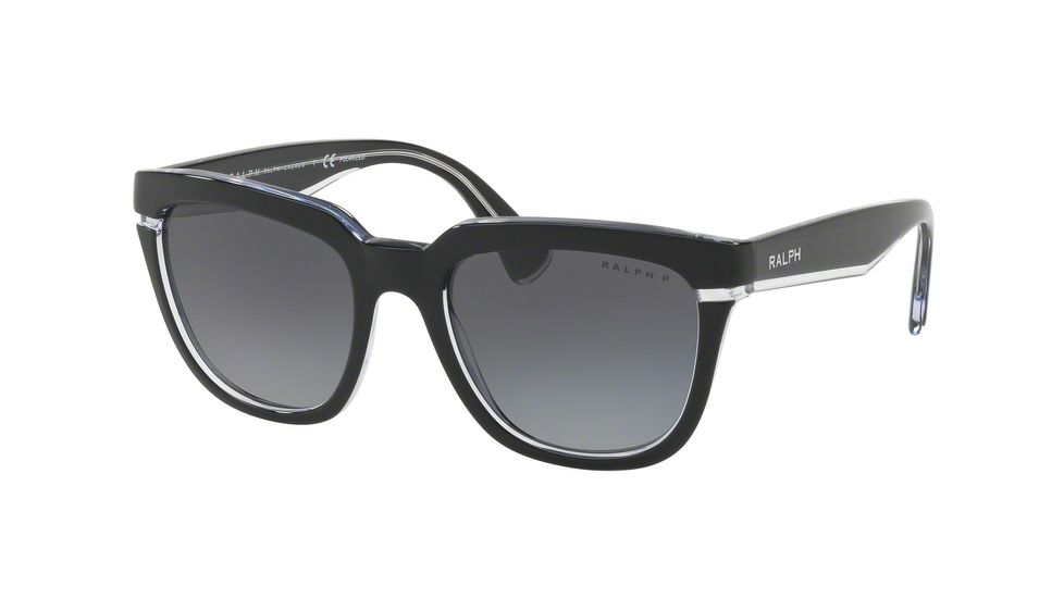 Ralph RA5237 Bifocal Prescription Sunglasses, 53mm, Black Crystal, RA5237-1695T3-53-BI