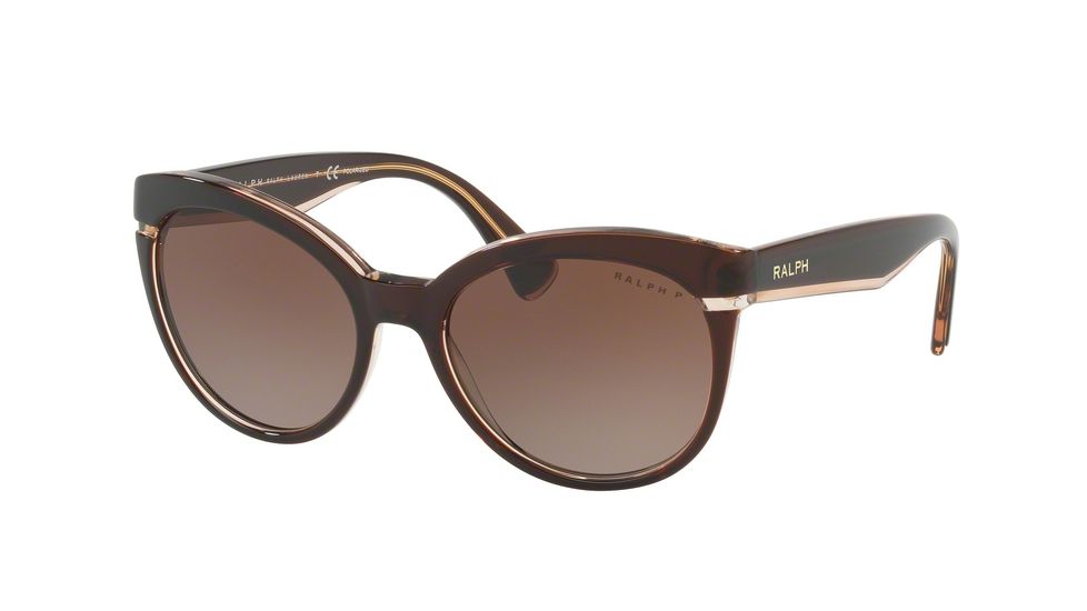 Ralph RA5238 Single Vision Prescription Sunglasses RA5238-1697T5-55 - Lens Diameter 55 mm, Frame Color Brown-Beige