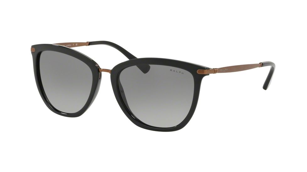 Ralph RA5245 Progressive Prescription Sunglasses, 55mm, Black, RA5245-500111-55-PRO