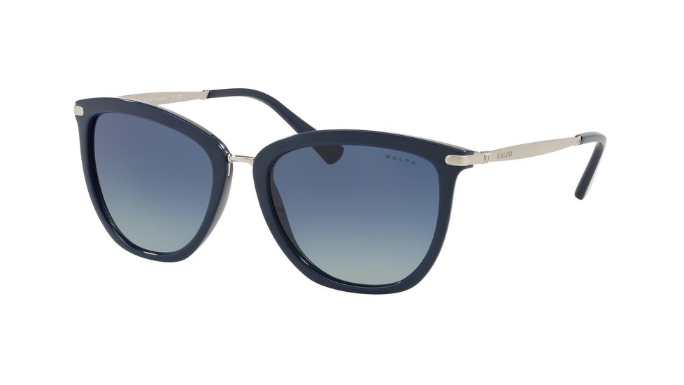 Ralph RA5245 Progressive Prescription Sunglasses, 55mm, Blue, RA5245-57154L-55-PRO