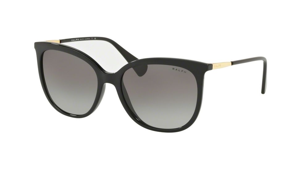 Ralph RA5248 Sunglasses 500111-56 - Black Frame, Grey Gradient Dark Grey Lenses