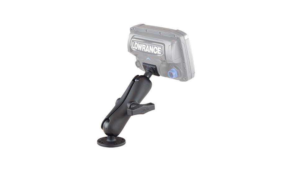 Ram Mounts Ball Mount, 1.5in, Lowrance Mark/Elite, New Condition RAM-RAM-101-LO11