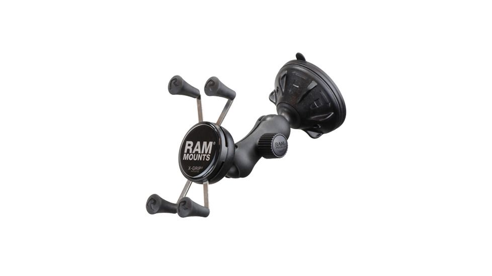 Ram Mounts Univ. X-Grip Phone Holder, 2.8in Suc. Cup, New Condition RAM-RAP-B-166-2-UN7U