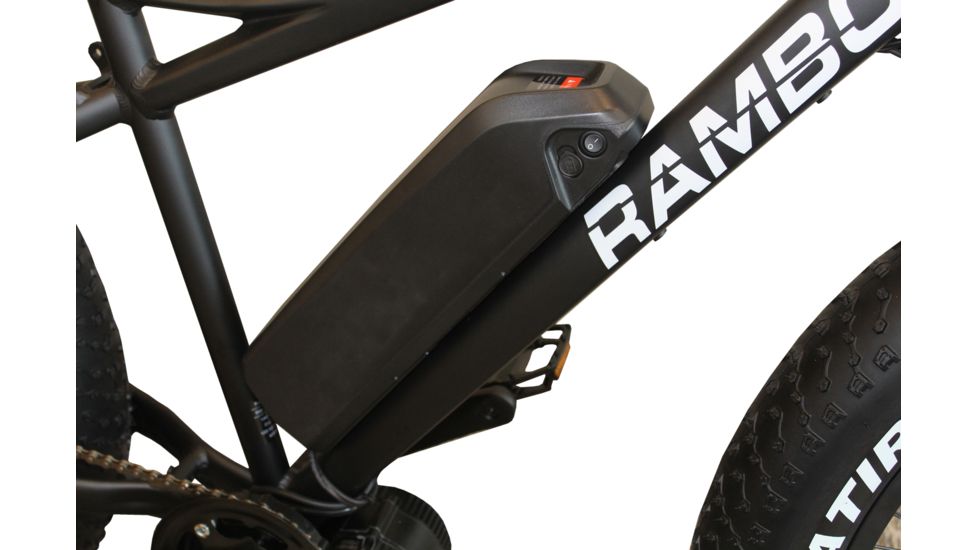 Rambo Bikes 750W Electric Bike, Matte Black, R750 G3