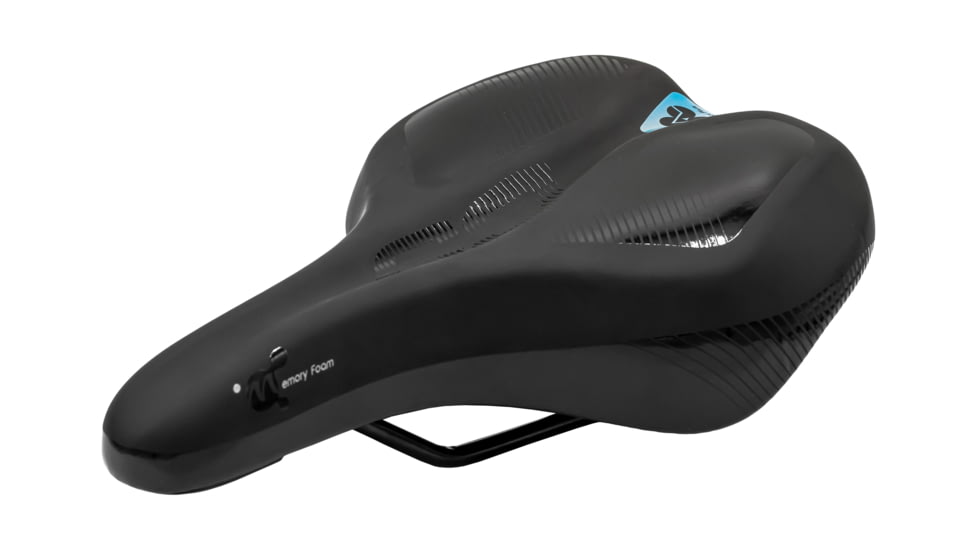 Rambo Bikes Cloud 9 Airflow Sport Wide Saddle Seat w/ Memory Foam, Black, RP-25-08-01