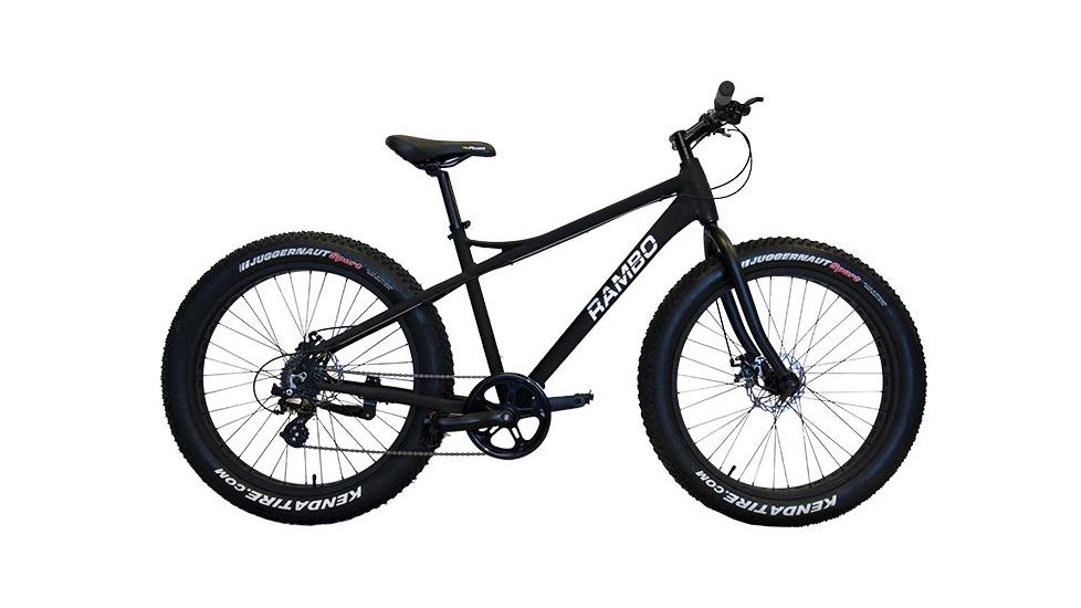 Rambo Bikes R35 FatTire Pedal Bike, Matte Black, 59in R35