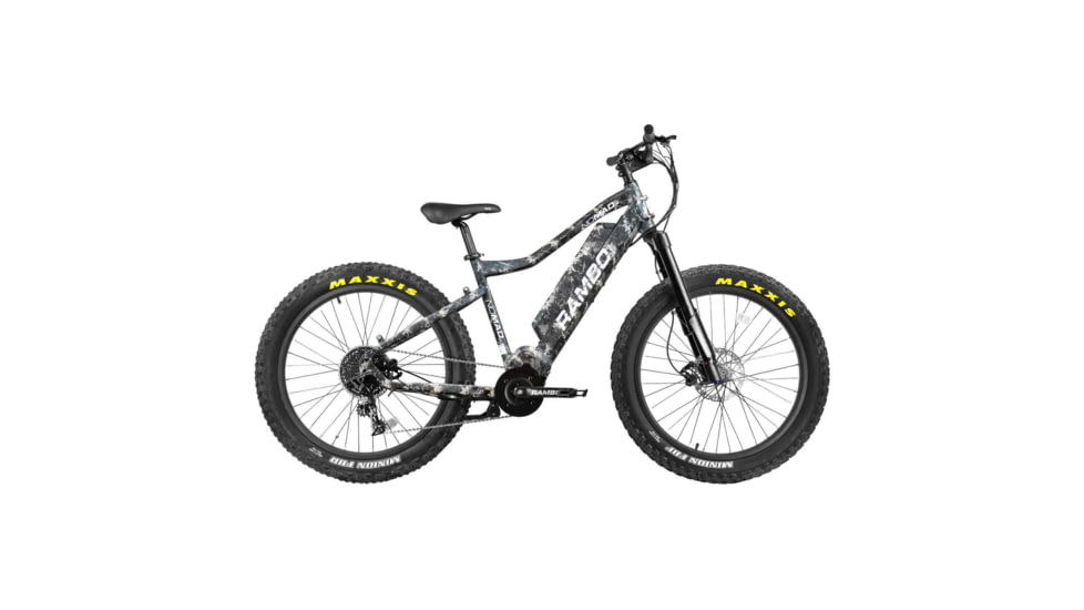 Rambo Bikes Xtreme Performance 750W Electric Bike, 11 Speed, Urban Camo, 750 XPU11