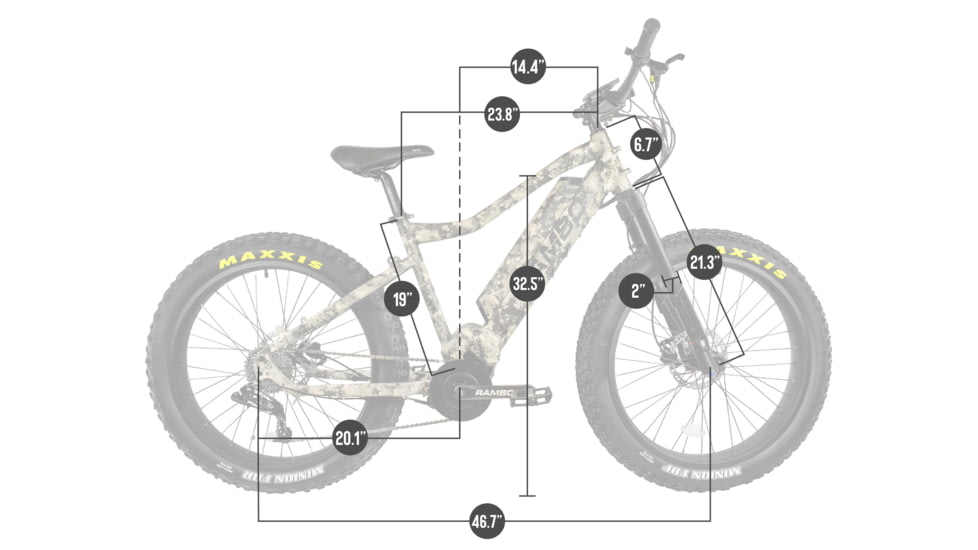 Rambo Bikes Xtreme Performance 750W Electric Bike, 11 Speed, Viper Western Camo, 750 XPC11