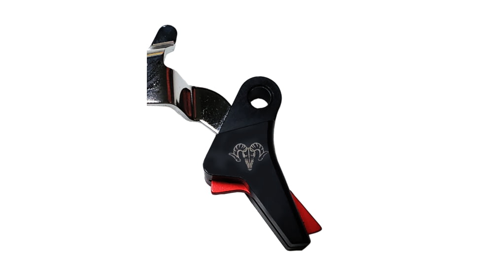 Ramm Tactical Leverage Shadow Systems Pistol Trigger Kit, Straight, 2.5-3.5lb, Black w/Red Safety, RT-SS-CR-ST-RD